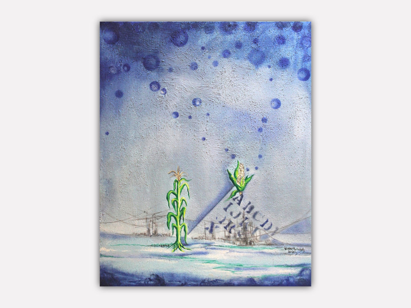 Paisaje con maíz